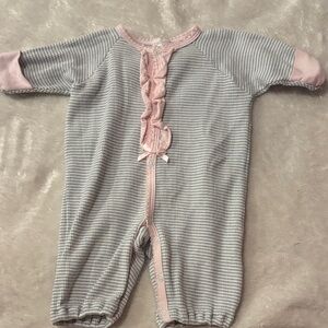 Paty Gray and Pink baby romper